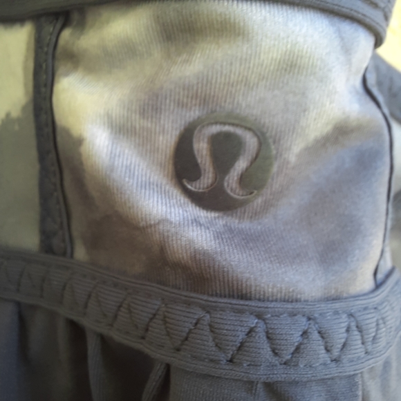 Lululemon Rehearsal Tank Black White Coal Tinted Canvas Super Women’s Sz 8 - Picture 5 of 11